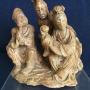 Chinese soapstone figure group C18/19th