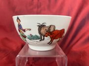 Worcester Porcelain Tea Bowl Red Bull  C18th