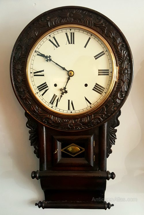 Antiques Atlas Owari Japanesse Wall Clock C.1910