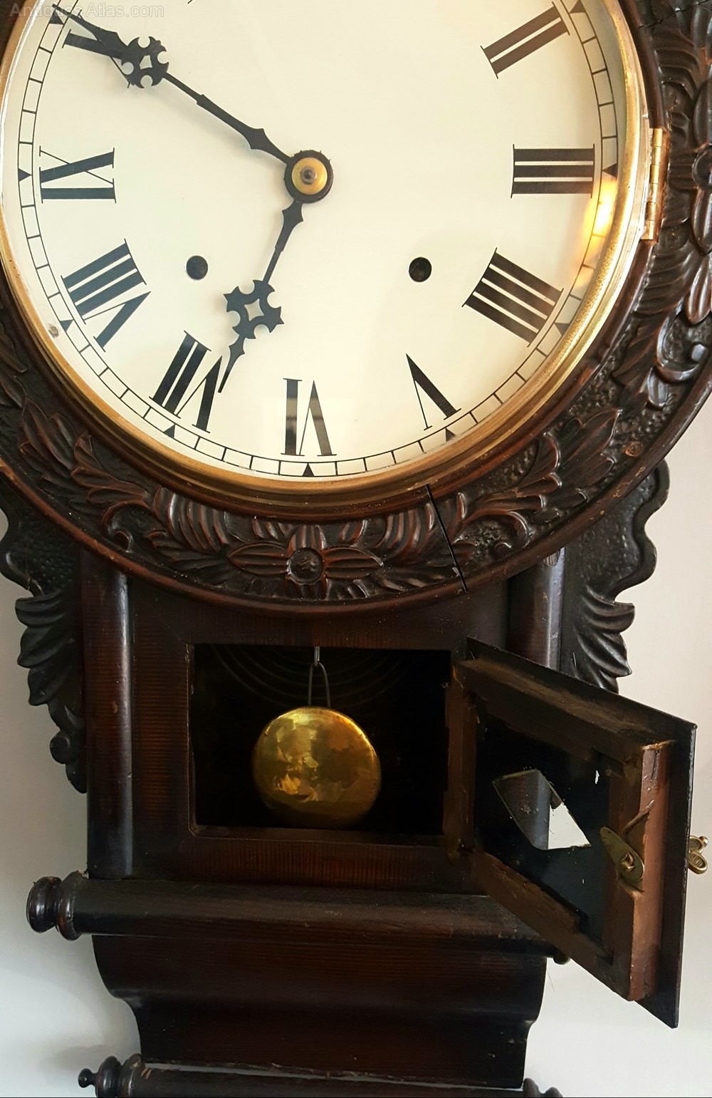 Antiques Atlas Owari Japanesse Wall Clock C.1910