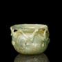 Roman Glass Jar With Zig-zag Trail Decoration