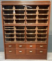 Antique Shop Mahogany Drawer Haberdashery Unit