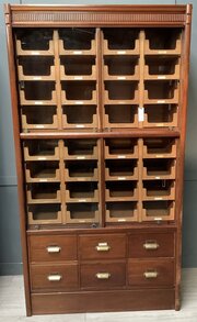 Mahogany Shop Haberdashery Drawers Cabinet 