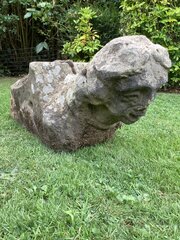 Medieval Or Maybe Even Older Natural Stone Carved 