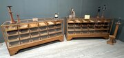Pair 1920 Dudley & Co Shop Haberdashery Counters