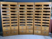 Set 3 Shop Oak Haberdashery 20 Drawer 