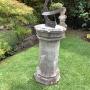 Vintage Reconstituted Stone Garden Sundial