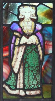 Antique Stained Glass Panel – Anne Of Cleves