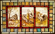 Victorian Stained Glass Window – Aesop’s Fables