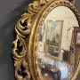 Round mirror  gilt mirror