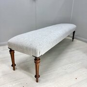 6 Ft Long Stool On Turned Regency Legs