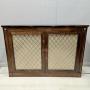 Antique Regency side cabinet, adjustable shelves 