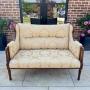 Edwardian Wing 2 Seater Sofa In Damask