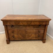 French Cherry Wood Commode Chest Of Drawers