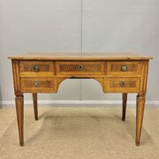 Fruitwood And Marquetry Freestanding Desk