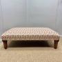 Large Geometric Pattern Footstool