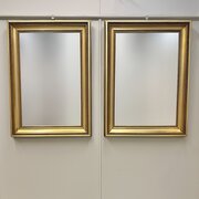 Large Pair Of 19th Century Gilt Mirrors
