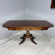 Regency Mahogany Sofa Table With Drawers