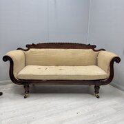 Regency sofa for upholstery