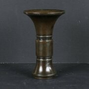 Antique Chinese Bronze Gu Vase
