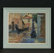 Charles Merrill Mount Oil On Board Of Venice #1