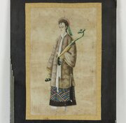 Chinese Pith Painting - Figure In Ceremonial Dress
