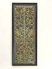 Framed Pair Chinese Embroidered Silk Sleeve Bands