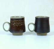 Guy Sydenham Pair of Salt Glaze Coffee Cans