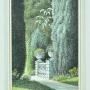 Ian Pethers RBA Ink & Watercolour Classical Garden
