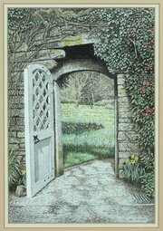 Ian Pethers RBA Ink & Watercolour Cotehele 