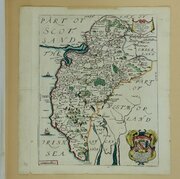 Richard Blome Map Of Cumberland, 1673