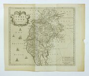 Robert Morden Map Of Cumberland (Cumbria), C.1695