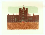 Robert Tavener Large Linocut Of St James Palace