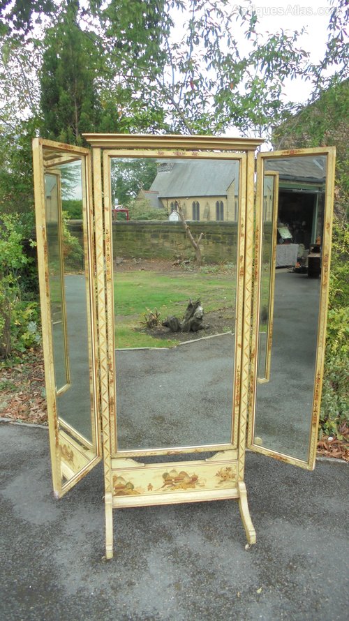 Antiques Atlas Antique Chinoiserie Lacquered Cheval Mirror Antique Chinoiserie Lacquered Cheval Mirror