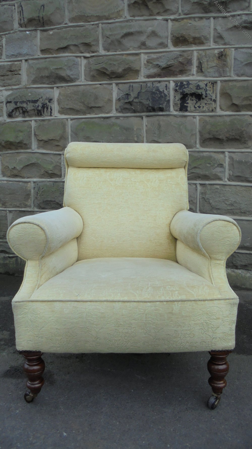 Antique English Upholstered Armchair Antiques Atlas