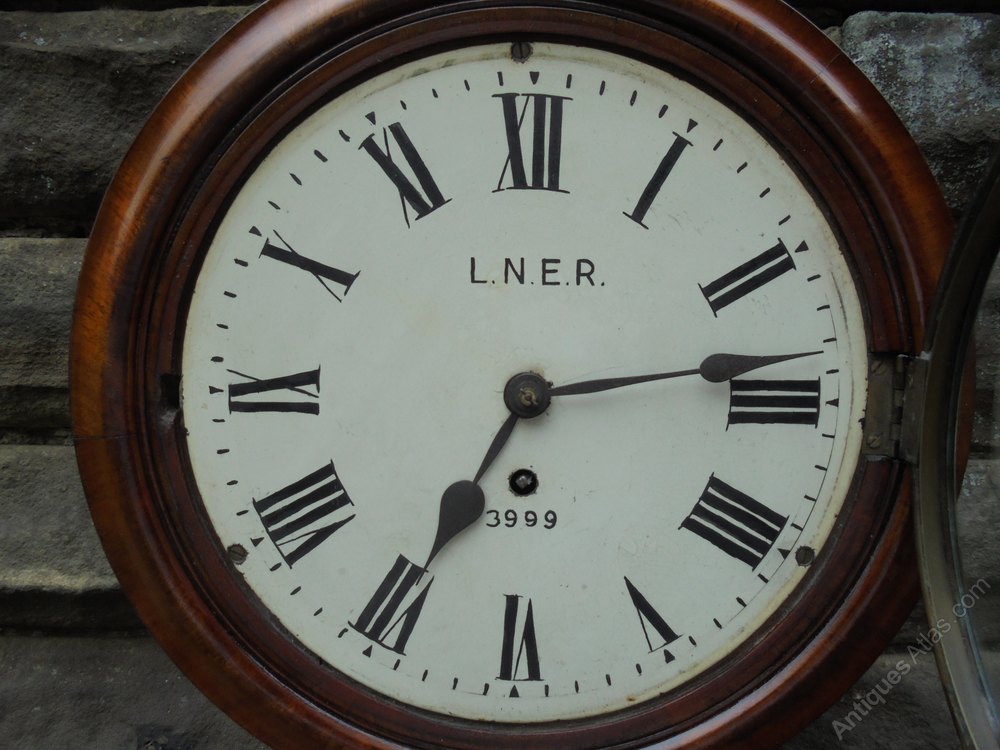 Antiques Atlas Antique Mahogany Cased Fusee LNER Railway Clock