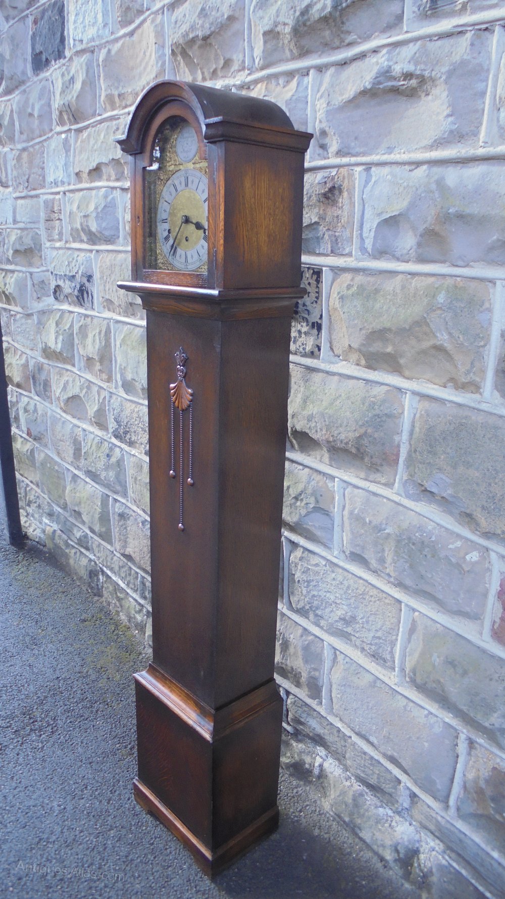 Antiques Atlas Antique Oak Granddaughter Clock