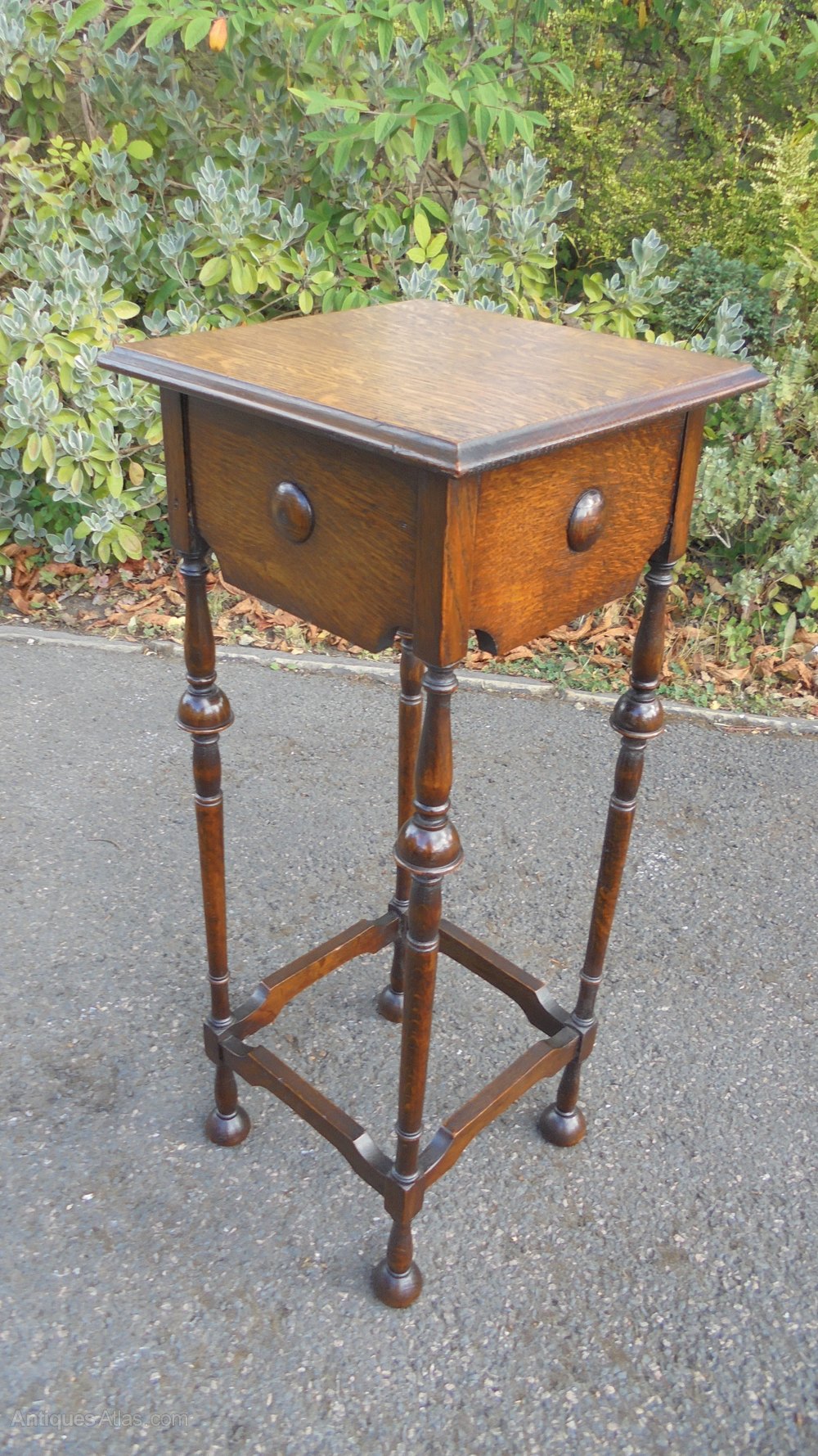 Antique Oak Plant Stand Antiques Atlas
