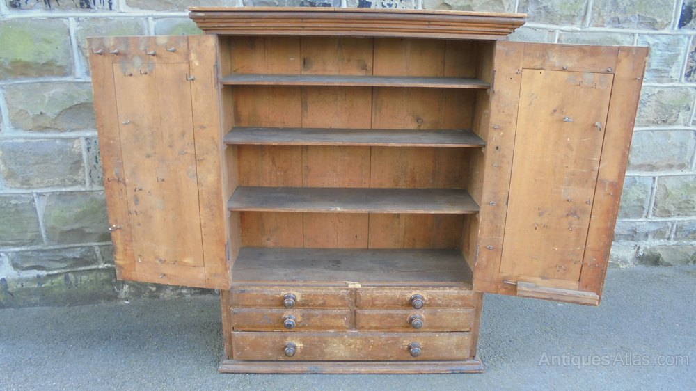 Antique Pine Kitchen Housekeepers Cupboard Antiques Atlas