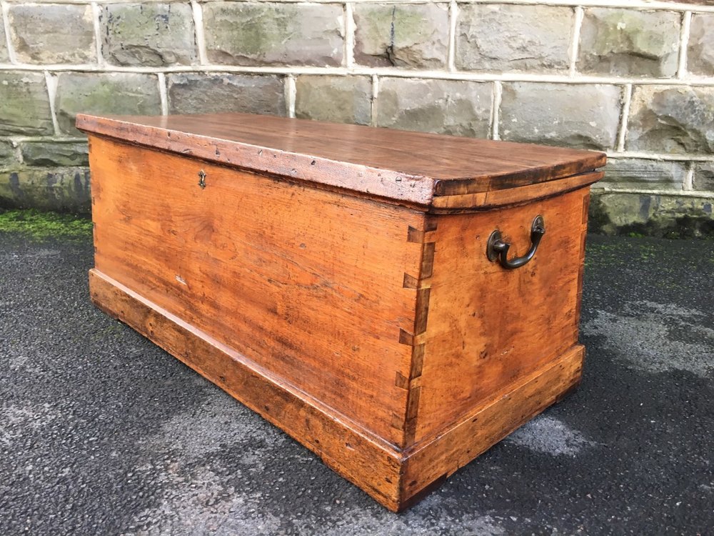 Antique Sea Captains Chest Trunk Box Antiques Atlas