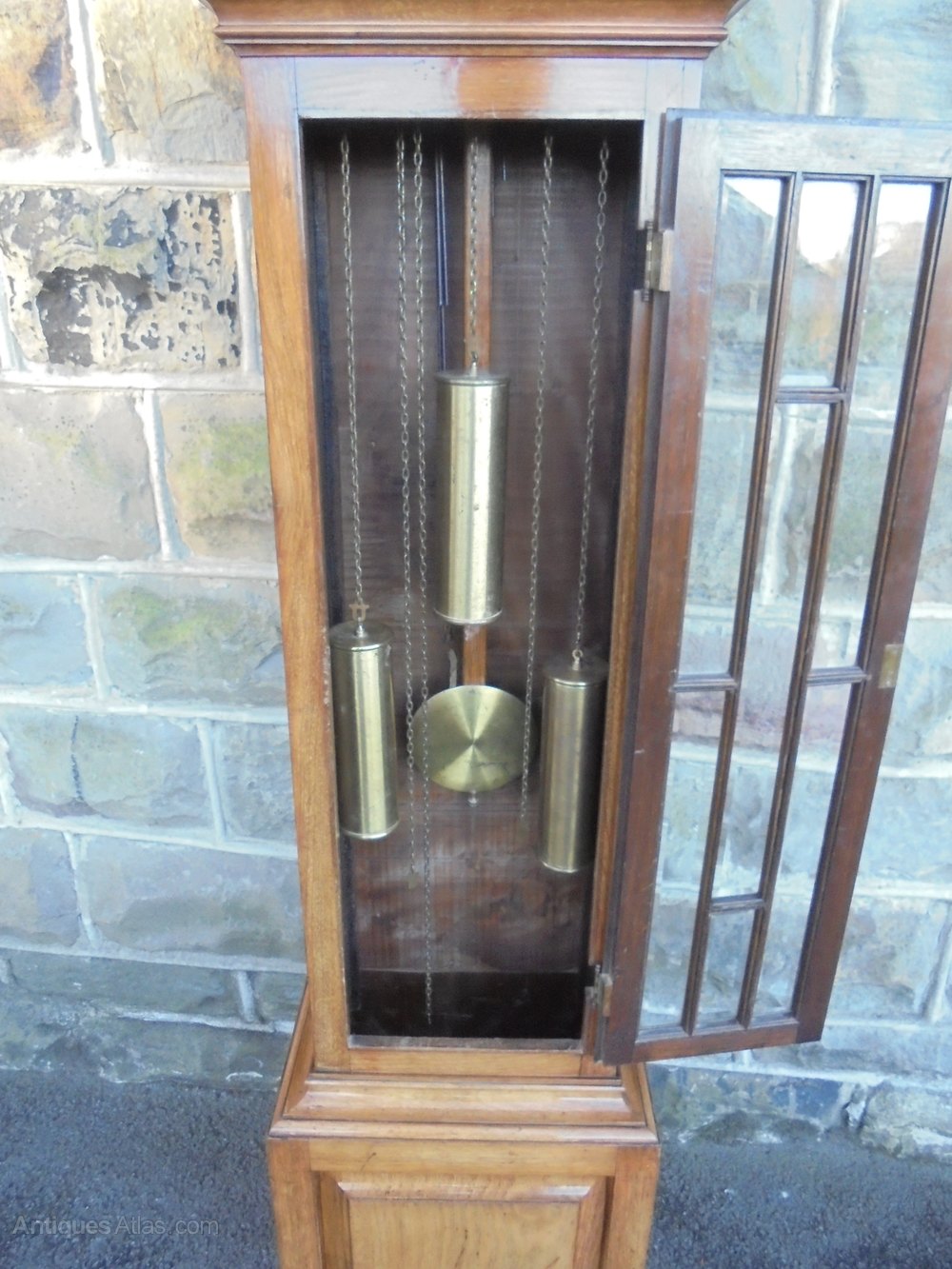Antiques Atlas Antique Walnut Cased Triple Weight Longcase Clock