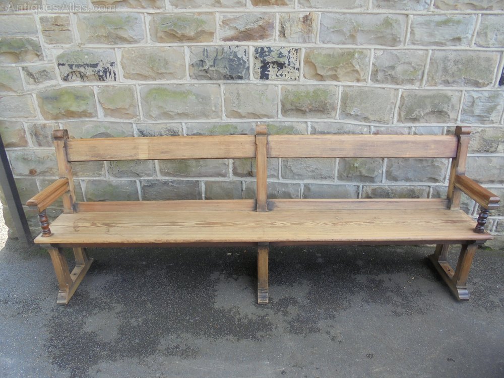 Pair Antique Pine 8ft Kitchen Benches Antiques Atlas
