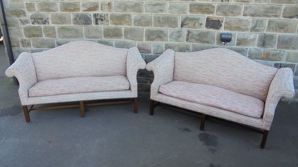 Pair English Country House Camel Back Sofas Antiques Atlas English Country House Camel Back Sofas
