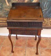Bible Box On Stand Country Oak 1660