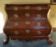 Chest Of Drawers Bombe Country Elm 1830