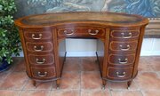 Desk Kidney Shape Maple And Co Mahogany 1890