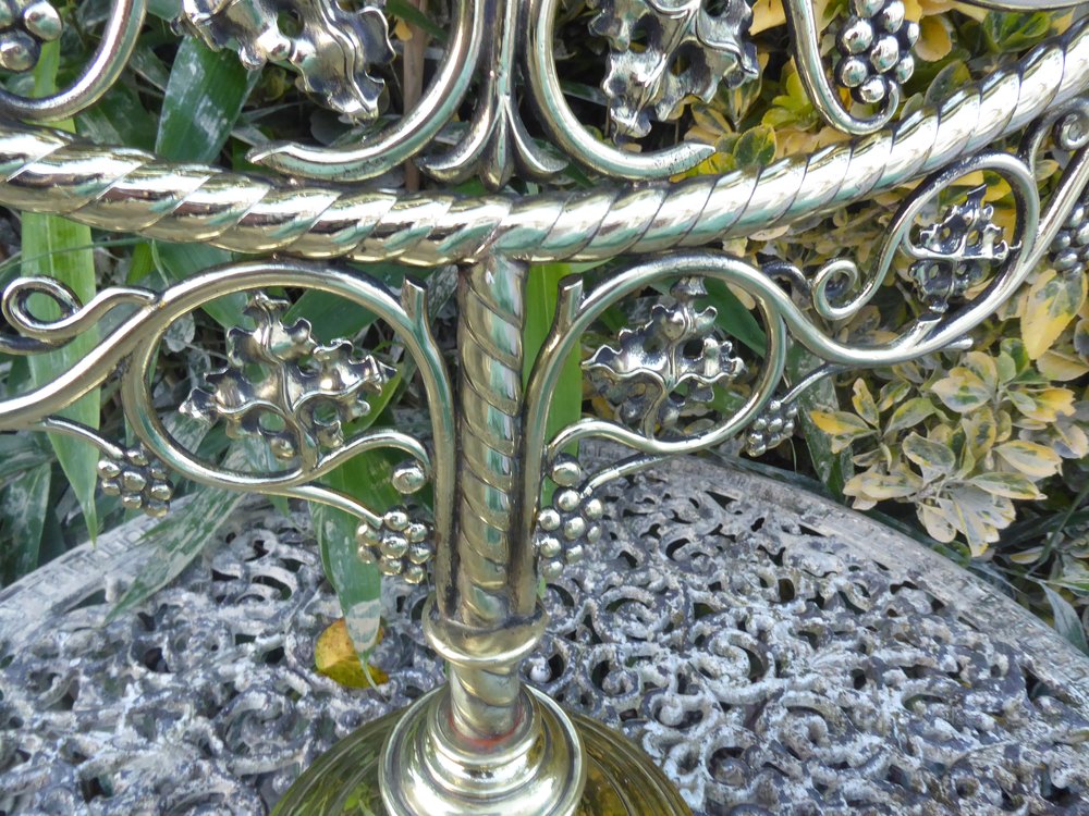 Antiques Atlas Large Brass Menorah Candelabra 1930 s