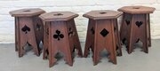 A Set Of Arts And Crafts Oak Tables.