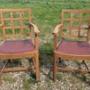 Heals Lattice Back Carver Chairs