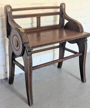 James Shoolbred Walnut Stool 